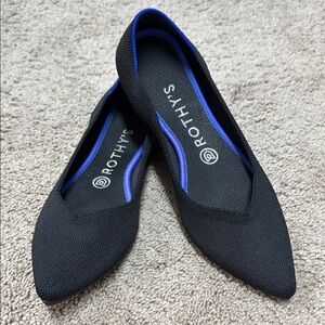 Rothy's The Point Women's Black Flats - size 8